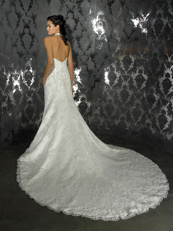 Orifashion HandmadeHandmade Lace Halter Wedding Dress AL103